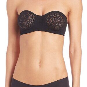 #1101 Wacoal Women's Halo Lace Strapless Bra in Black